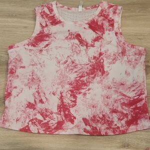 Stylish Pink and White Women's Tank Top